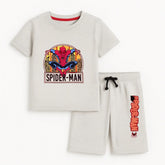 Boys gray Spider-Man 2pc (Summer)
