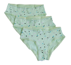 Girls pack of 3 Green star brief's