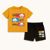 Boys yellow bear 2 pc