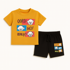 Boys yellow bear 2 pc