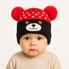 Boys Black bear cap