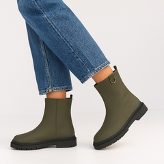 Commando faux leather boots/