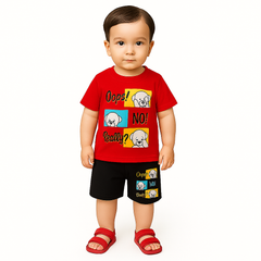 Boys red bear 2pc