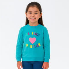 Sequin heart sweat shirt