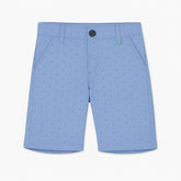 Boys blue texture cotton shorts