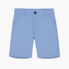 Boys blue texture cotton shorts