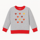 Glitter heart sweat shirt (Last Chance)