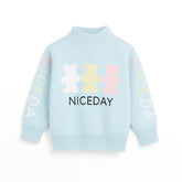 Girls blue bear sweater