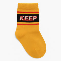 Boys yellow keep socks
