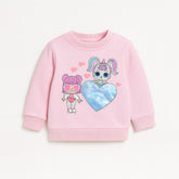 Girls pink lol heart bag sweatshirt (Last Chance)