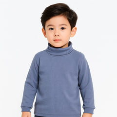 Garish blue high neck