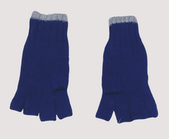 Boys blue half finger gloves