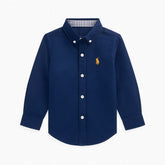 Embraided blue casual shirt