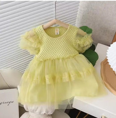 Girls green fairy frock