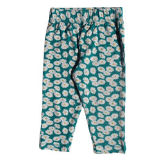 Girls sky blue flower tights