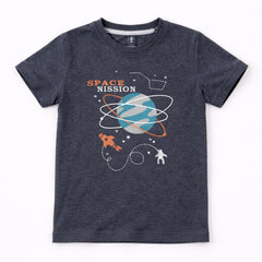 Boys gray space nission t-shirt (Last Chance)