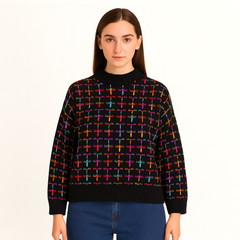 Ladies multi sweater