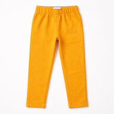 girls yellow basic trouser