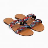 Ladies snake print slipper