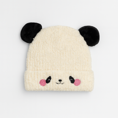 White cloud pompon cap