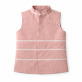 Boys tea-pink waistcoat
