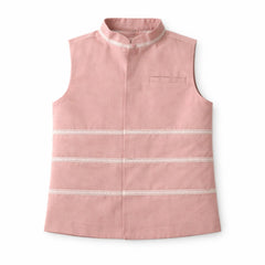 Boys tea-pink waistcoat