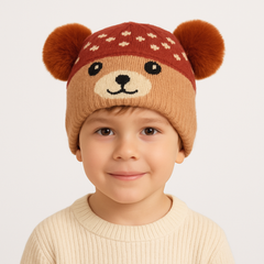 Boys Brown bear cap