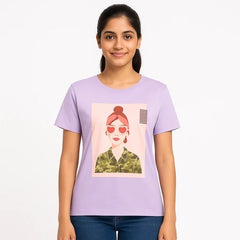 Ladies purple doll T-Shirt