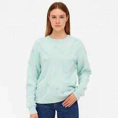 Sea green lace sweater
