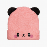 Pink cloud pompon cap