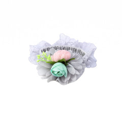 Girls white flower band