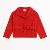 Ladies red short body coat