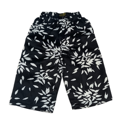 Girls black and white silk flapper