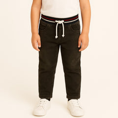 Boys brown rib pant