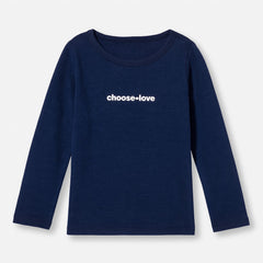 Girls blue love sweat shirt