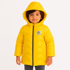 Yellow champion puffer jacket