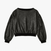 Ladies black glitter sweatshirt
