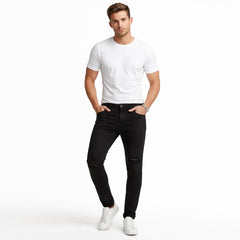 Mens black denim pant