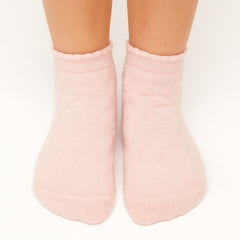 Girls pink self socks