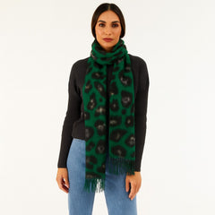 Ladies green cheetah print stoller