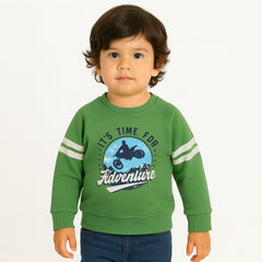 Boys green adventure sweatshirt