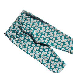 Girls sky blue flower tights