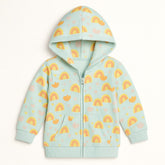 Girls blue rainbow hoodie