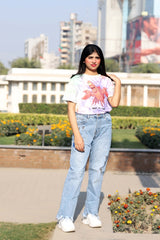 Ladies crab tye and dye T-Shirt