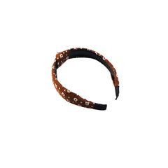 Girls brown knot headband
