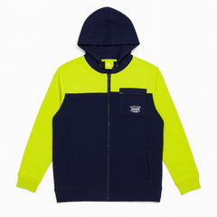 Mens neon and blue zipper