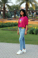 Girls purple duck T-Shirt