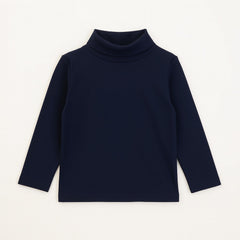 Dark blue high neck
