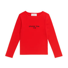 Girls red love Shirt (Last Chance)