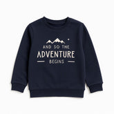 Boys black adventure sweatshirt